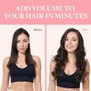 GOO GOO Clip in Hair Extensions Real Human Hair, 16inch 120g 7Pcs, 2 Dark Brown, Remy Human Hair Extensions Clip ins for Women, Natural Human Hair