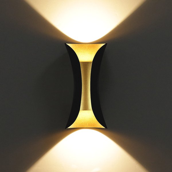 XEYOU Modern Wall Sconce Indoor Up Down Wall Lamp Waterproof IP65 Wall Sconces 10W Hallway Wall Mounted Lighting Fixtures for Living Room Bedroom Balcony