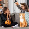 Libima 13 Inch Orange Cat Stuffed Animal Plush Toy Realistic Cat Plush Toy Soft Cute Stuffed Kitten for Valentine's Day Birthday Party Favors Bedroom Sofa Car Home Decor