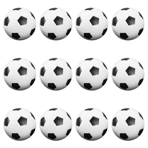 Super Z Outlet Table Soccer Foosballs Replacements Mini Black and White Soccer Balls - Set of 12