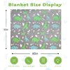 QSTEHEML Dinosaur Glow in The Dark Blanket for Boys,Dinosaur Gifts for Boys Age 3 4 5 6 7 8 9 10 11 12 Year Old, Soft Throw Blanket for Kids Boys- Christmas Birthday Bedroom Decor 50"×60"