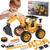 Jixin Xyzhi Sets Metal Assembly Toys Model Excavator Kits STEM Projects Model Car Kits to Build Jixin Xyzhi Birthday Gifts for Kids 8-16 Yellow