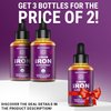 Iron Supplement for Women & Men Free Blood Builder, Iron Vitamin for Anemia USDA Organic Liquid Iron Drops for Adults with MCT Oil, Natural Grape Flavor, Faster Absorption & Immune Support, 2 Fl Oz
