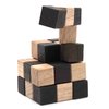BSIRI Snake 3D Wooden Puzzle Classic Games (M Size) and Mind Puzzles for Adults in Hand with Wooden Cube Designs of Magic Game for Educational Brain Games for Kids to Challenges Brain Teasers Puzzles