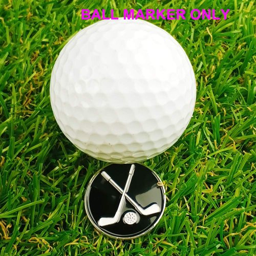 GOLTERS Golf Ball Markers Assorted Patterns Value Pack of 12 Golf Gifts, Golf Cap Clips and Divot Repair Tools Parter Accessories Sets for Men Women Golfer (Golf Club Ball Markers)