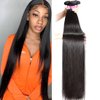 UNICE Hair 10A Malaysian Straight Human Hair 3 Bundles Unprocessed Virgin Human Hair Weave Extensions 12 14 16 inch