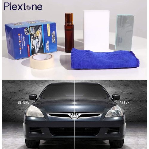Plextone Headlight Restoration Kit Easy to Restore Dull Faded and Discoloured Headlights and Taillight