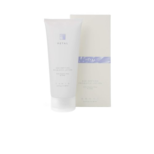 Zents Age Defying Probiotic Lotion (Petal Fragrance) Anti-Aging Body and Hand Cream with Organic Shea Butter & Hyaluronic Acid, 6.4 fl oz