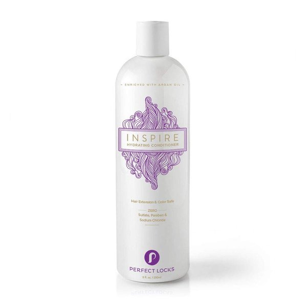 Hydrating Conditioner by Perfect Locks™ | Safe for Hair Extensions and Natural Hair | Sulfate-Free, Ammonia-Free, Paraben-Free | 8 Ounce Bottle