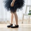 ESTINE Mary Jane Flats for Little Kids Toddler Baby Girls Glittery Dress Princess Ballet Shoes(12 Little Kid, A-Black)