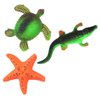 Grow an Ocean Animal in Water - Add Water and it Grows up to 9" - Sea Critter Toy Bath Fun Science Expanding Novelty Magic Absorbent Polymer Toy (Set of 3 Random Animals)
