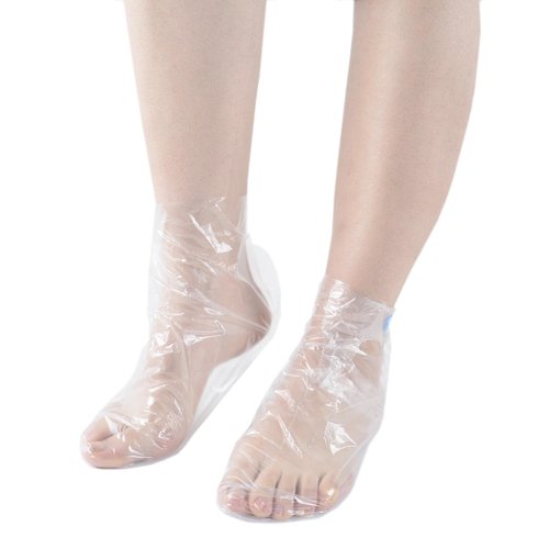 200Pcs(100Pairs) Disposable foot film cover, Paraffin Bath Liners for Foot, foot film cover, anti cracking plastic bag, household cling film, trial shoe, foot cover, sock cover,Wax thera-py Foot Bag