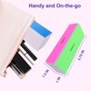 4 Way Nail Buffer Block (2 Pcs), Nail Shine Buffers Blocks Files for Natural and Acrylic Nails Smoother Buffing Block Polisher Fingernail File Buffer 120/240/600/3000 Grit for Buffing Shinning