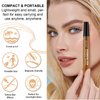 Generic Eyebrow Pen, 2024 New 3D Waterproof Microblading Eyebrow Pencil, Magical Upgraded Eye Brow Pencils with 4 Fork Tip & Spoolie Brush for Hair - Light Brown