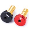 RCHUBAM Heatsink Bullet Plug Grips 2PCS Banana Plug Connectors with Brass Heatsink Grips - 4mm/5mm Aluminum RC Battery Bullet Plug for RC Model Crawler Cars Upgrade Parts (5.0mm)