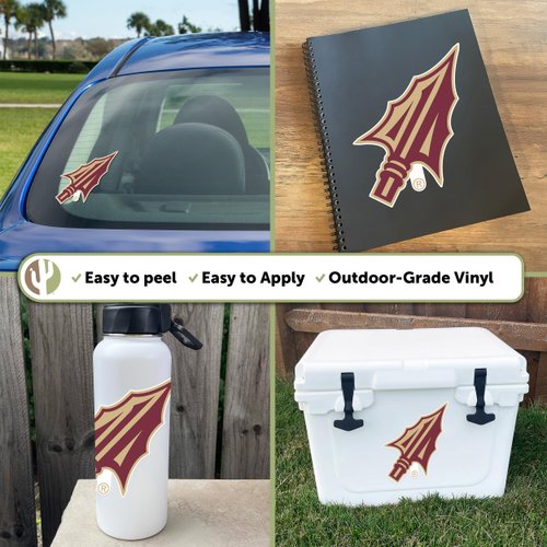 Desert Cactus Florida State University Seminoles FSU Vinyl Decal Laptop Water Bottle Car Scrapbook Sticker (IND 9)