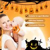 Never Drop Teething Toys for Babies, Baby Mitten Silicone Teether for Soothing Teething Pain Relief, Baby Chew Toys for Sucking Needs (Halloween-Yellow)