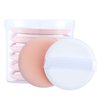 1Sets 7 PCS Multifunctional Air Cushion Puff Wet And Dry Reusable BB Cream Foundation Liquid Silicone Pad Loose Powder Sponge Egg Beauty Tool For Travel And Daily Life (Skin Color)