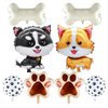 8 Pcs Dog Balloon 28 Inch Corgi Husky Puppy Foil Balloons Dog Paw Balloon Paw Print Balloons Dog Balloons for Puppy Birthday Party Decorations Dog Birthday Party Supplies