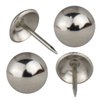 decotacks® Silver Finish Upholstery Nails, Furniture Tacks Thumb Tacks, Push Pin 7/16in - 100 Pcs/Box [Nickel/Silver Finish] DX0511