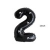 PLAP Birthday Number Balloon Bow Black Party Supplies 32 "Birthday Number Decoration (Black pink number 2)