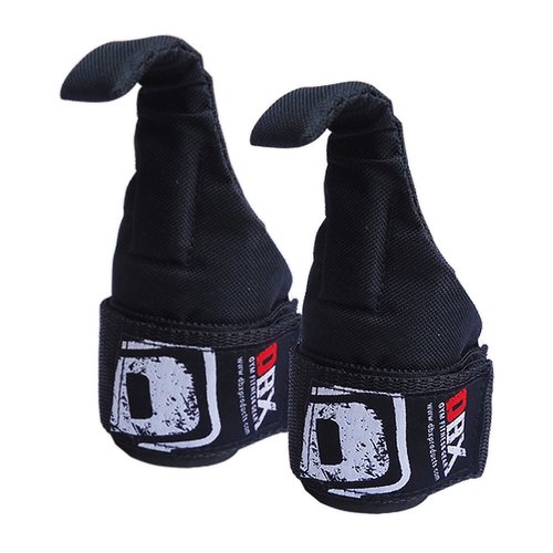 DBX Fitness Weight Lifting Gym Hook Training Bar Straps Gripper Chin Up Bar 2X