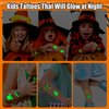Partywind Glow Halloween Kids Party Decorations, Individually Cut Halloween Tattoos for Trick or Treat Party Supplies, Halloween Goodie Bag Stuffers Fillers (50 Styles)