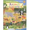 Waypoint Geographic Kids' Animals Around The World Sticker Book, Self-Adhesive Vinyl Stickers, Illustrated Reusable Sticker Book, Informative Educational Tool for Kids, 12.25” L x 8.75” W x 0.25” H
