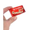 World's Smallest Scrabble, Miniature Magnetic Board, 98 Letters, 5 Blank Tiles & Portable Case, Family Game, Classic Scrabble Game, Perfect for Stocking Stuffers, Easter Gifts, Party Favors, Ages 8+