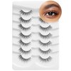 Lash natural wispy cat eye eyelashes, Frihappy false eyelashes, Wispy Strips, Faux Mink Lashes, black band lashes, 7 pairs, Frihappy 2024 lashes #Lyra