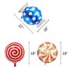42 pcs 18" Sweet Candy Balloons, Round Lollipop Balloon, Birthday Wedding Party Balloons, Party Supplies