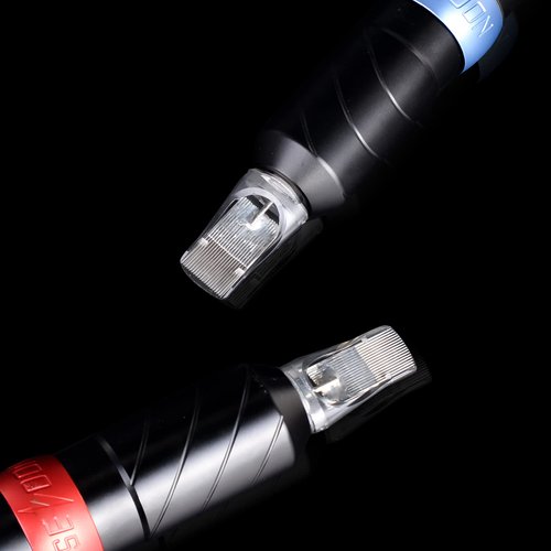 Poseidon 10Pcs Big Size Tattoo Cartridge Needles 0.35mm Standard Flat Mag 49 Magnum with Membrane Safety Cartridges (#12 Standard-1249 M1)