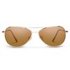 Suncloud Patrol - Polarized Sunglasses - for Men & Women - Gold + Polarized Brown Lenses
