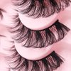 Veleasha Russian Strip Lashes DD Curl False Eyelashes Fluffy Wispy Faux Mink Lashes 10 Pairs Pack (D07)