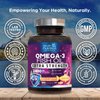 Fish Oil 2400 mg with Omega-3, EPA & DHA - Triple Strength Omega Supplement - Natural Support for Immune, Heart & Brain Health - Nature's Lemon Flavor, Burpless, Wild Caught, Non-GMO - 180 Softgels