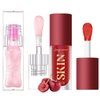 Jolilab Magic Color Changing Lip Oil, Cosmetics Color Changing Lip Oil, Warm Change Hydrating Lip Gloss, Long Lasting Shimmery Lip Glow Oil, Moisturizing Non-sticky Lip Oil (changing+cherry)