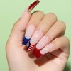 AIMEILI Gel Nail Polish Red White Navy Blue Colors Gel Polish Soak Off Nail Lamp Cured Nail Gel for the 4th of July Manicure Kit Set 33