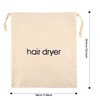 ERKXD 3 | 6 | 8 Pack Hair Dryer Bags Drawstring Bag Container Hairdryer Bag for travel bathroom (3 PCS Grey)
