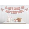 A Lifetime of Butterflies Banner, Butterfly Bridal Shower Decorations, Butterfly Theme Wedding Bachelorette Party Decorations, Butterfly Themed Engagement Party Supplies