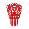 Ole Ole Flamenco Hair Comb for Dancers with Ornamental Design Spanish Hair Pins for Dancers Model II (Red)