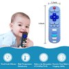 Silicone Baby Teething Toys,TV Remote Control Shape Teething Toys,Remote Teether for Babies 3-24 Months,BPA Free (R-Black)