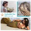 CHANZET 6Pcs Starfish Hair Clips, Resin Cute Beach Sea Hair Barrettes Pins, Mermaid Headpiece Hair Alligator Clips for Women Girls Hair Accessories Birthday Gift