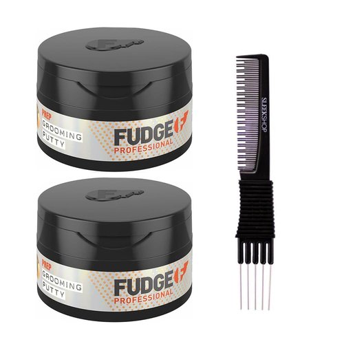 yper Fudge Grooming Putty (2.64 oz) with Teasing Comb Pack of 2