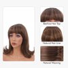 MEDISIFA Brown Highlight 60s Beehive Wigs for Women Pinup Pelucas 50s Synthetic Hair Wig for Women Ladies Daily Used Costume Cosplay Fancy Dress 1960s Retro Wigs