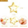 40pcs Star Hair Clips Gold Metal Star Hair Snap Barrettes 2000s Silver Cute Hair Clips with Storage Box, Y2K Snap Hair Clips Star Cute Hair Accessories for Women Girls (1.2 in)