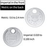 Weewooday Spark Plug Tool Spark Plug Gauge Measuring Tool Wire Spark Plug Gauge Tool Scaled from 0.020 to 0.100 Inch (1)