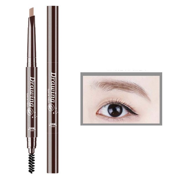 Eyebrow Pencil Longlasting Waterproof Durable Automaric Liner Eyebrow 5 Colors to Choose,Natural Eyebrows that Last For a Long Time (light brown)