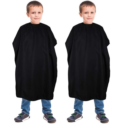 2 Pieces Kids Haircut Barber Cover Hair Salon Cape Waterproof Hair Cutting Cape 47.3 x 31.5 Inch (Classic Pattern)