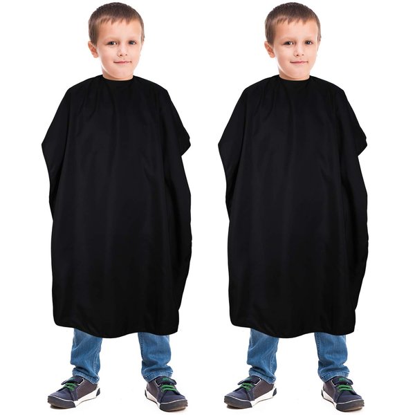 2 Pieces Kids Haircut Barber Cover Hair Salon Cape Waterproof Hair Cutting Cape 47.3 x 31.5 Inch (Classic Pattern)
