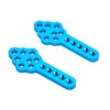 FPVDrone CNC Metal RC Car Shock Absorber Mount Adjust Height Angle Stand for Axial SCX10 90046 D90 D110 RC Crawler Car (Blue)
